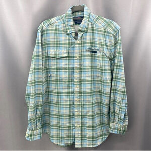 Vineyard Vines Performance Harbor Shirt Vented Fishing Long Sleeve Size Small
